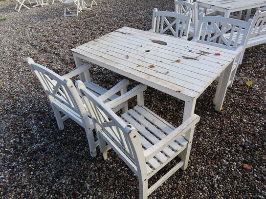 Havebord med 4 stk. stole JUTLANDIA