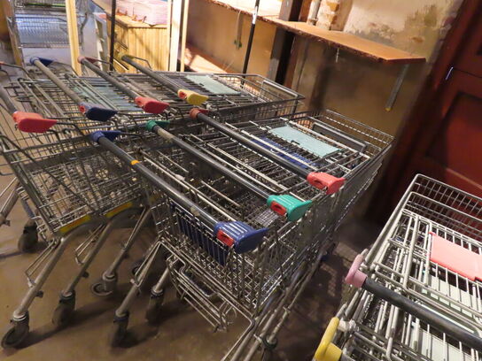 13 stk. Indkøbsvogne