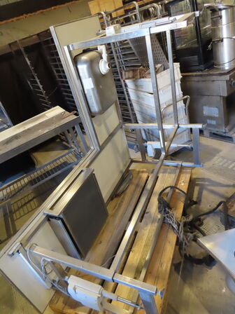 El hæve/sænke rustfri bord med vask