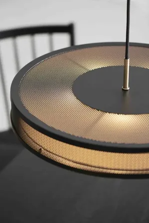 Halo design frame pendel ø43 sort antik messing(ubrugt)