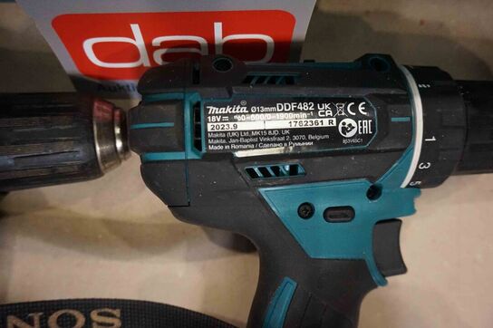 2 stk Makita boremaskiner med to batterier 