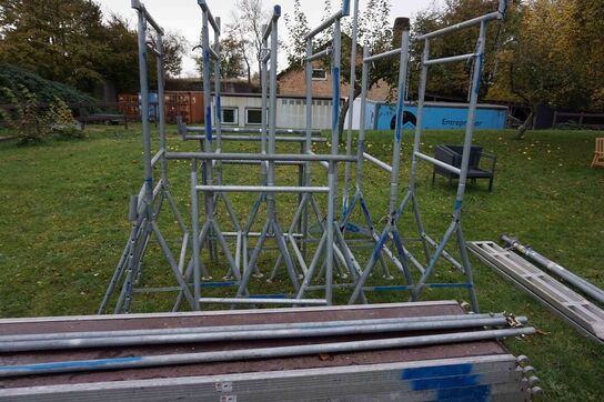 Bukke stillads med jumbo plader