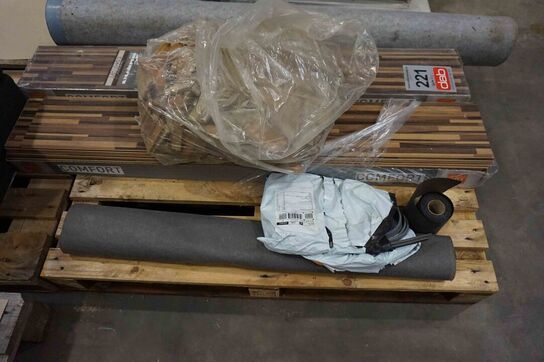 2 paller med byggematerialer 