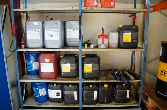 Stort parti spildolie, skærerolie, m.v.