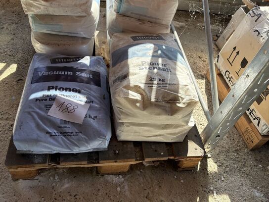 Indhold på pallereol af diverse el-artikler