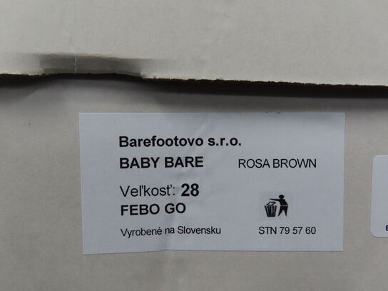 Sko BABY BARE - str. 28
