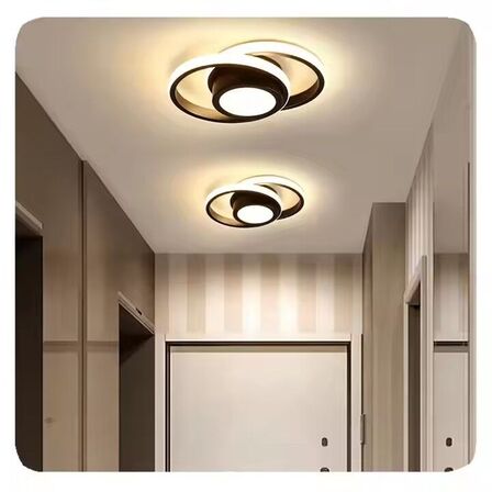 2 stk. Loftlampe LED Circle design Sort 32W