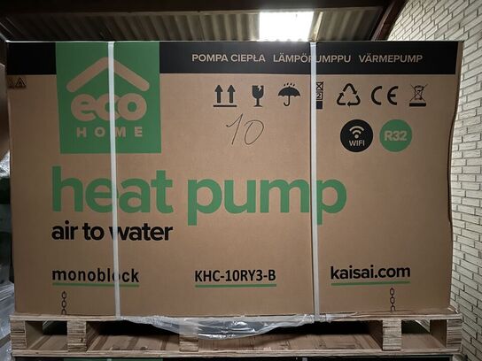 Luft til vand varmepumpe. Mrk Kaisai. 10 kW
