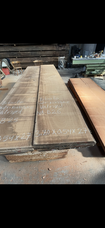 Træplanke i BIBOLO (afr. valnød) 3,80x0,54m - 2,7 cm tyk