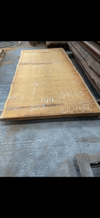 Træplanke i BILINGA 3,07x1,44m - 6,5 cm tyk