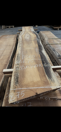 Træplanke i IROKO (afr. teak) 3,20x0,40m - 5 cm tyk