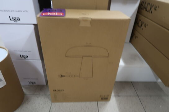 DFTP Glossy Bordlampe Hvid 