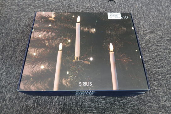 5 pk. Sirius Sille LED juletræslys hvid 10 Stk.