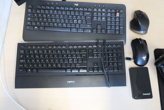 Keyboard, mus & scanner 