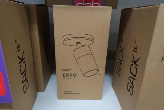 2 stk. SACKit - Loftslampe - Expo Ceiling - White