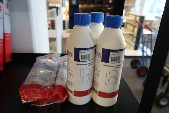 Diverse produkter til kaffemaskiner