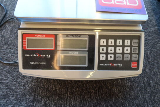 Steinberg Systems Tællevægt 30 kg / 1 g 21 x 27 cm