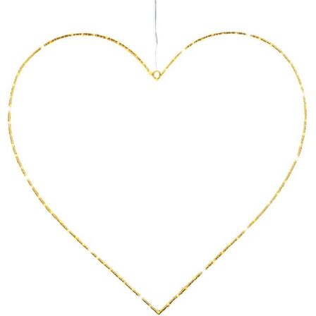 3 stk. Sirius Liva Heart 64cm, 80 LED, Gold 