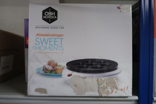 OBH Nordica æbleskivebager hvid 800 watt