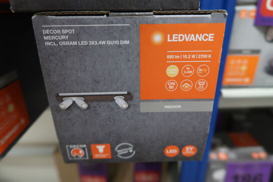 2 stk. Ledvance Decor Spot Mercury GU10 White 3x3.4W 927 DIM