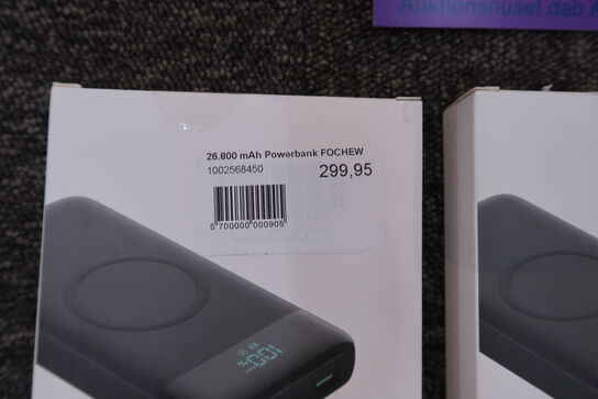 2 stk. Powerbanks 26800 MH