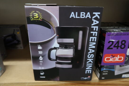 ALBA kaffemaskine 12 Kopper 1000W