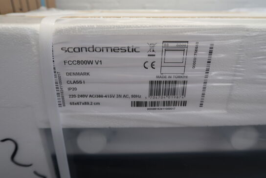 Scandomestic FCC800W keramisk komfur