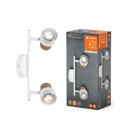 2 stk. Ledvance Decor Spot Cork GU10 White 2x3.4W 927 DIM