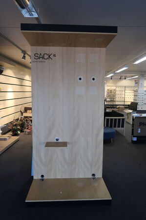 Dobbelt salgsdisplay 