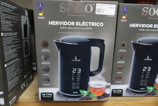 Sogo Digital Elkedel Sort 1,7 Liter