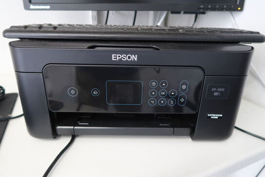 Printer, Epson XP-3105 + Skærm & keyboard