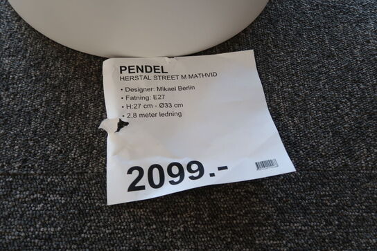 Street Pendel Medium White - Herstal 