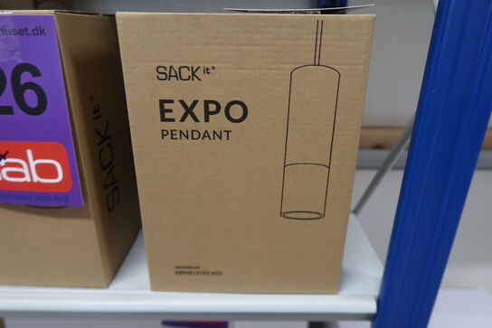 2 stk. SACKit - Expo Pendant - Loftslampe - Grå