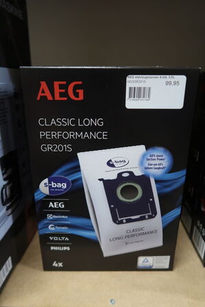 5 pk. AEG GR201 S-Bag Støvsugerposer 4-pak