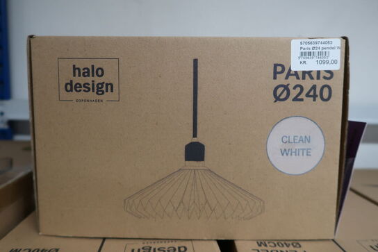 HALO DESIGN PARIS Ø24 HVID PLASTSKÆRM PENDEL