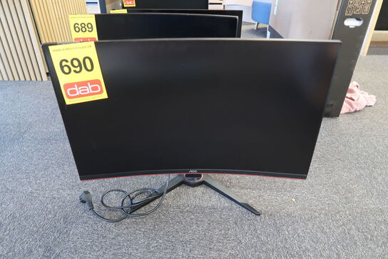 AOC CQ32G1 31,5" buet gaming skærm (sort)