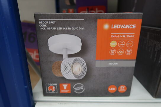 2 stk. Ledvance Decor Spot Cork GU10 White 1x3.4W 927 DIM