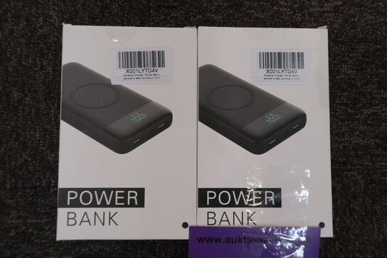 2 stk. Powerbanks 26800 MH