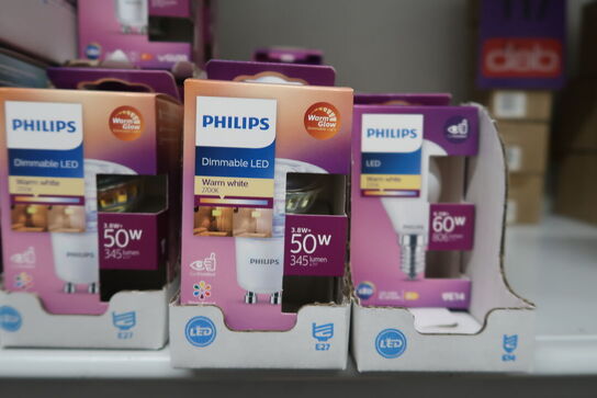 59 stk. ass. Philips pærer