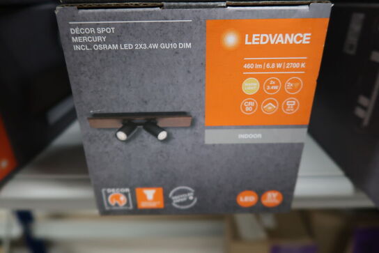 2 stk. Ledvance Decor Spot Mercury GU10 Black 2x3.4W 927 DIM 