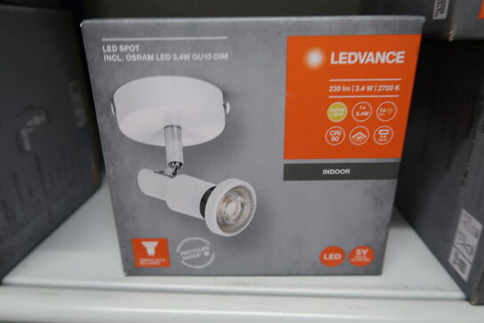 2 stk. Ledvance LED Spot GU10 White 1 X 3.4W 927 DIM