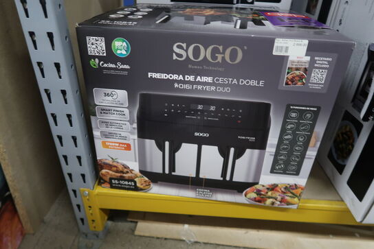 Sogo airfryer double basket 9 liter 1750 watt