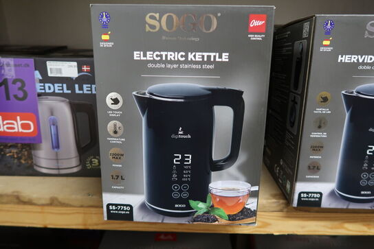 Sogo Digital Elkedel Sort 1,7 Liter
