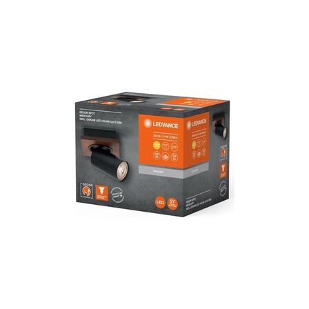 2 stk. Ledvance LED Decor Spot Mercury Stål Sort 3.4W 230lm