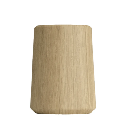 2 stk. Sackit Oslo bordlampefod, eg, 10 cm 