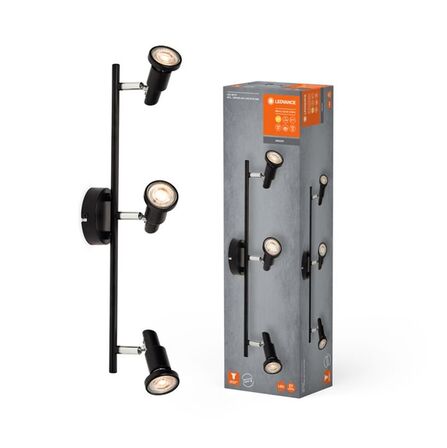 2 stk. Ledvance LED Spot GU10 Black 3 X 3.4W 927 DIM
