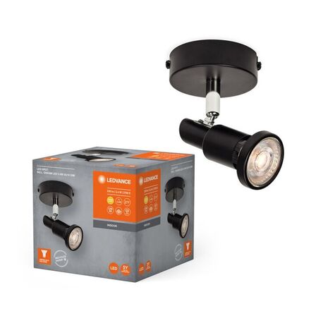 2 stk. Ledvance LED Spot GU10 Black 1 X 3.4W 927 DIM