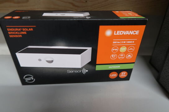 2 stk. Ledvance Endura Style Solar Bricklume Sensor - Hvid