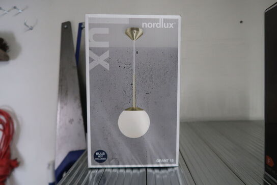 2 stk. Nordlux Grant Pendel Lampe Glas Guld