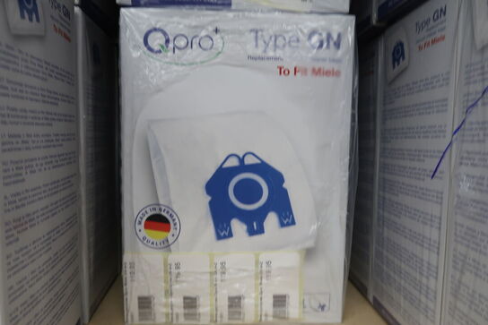 8 pk. Miele GN fleece pose (4 stk.) + forfilter + microfilter ORG.
